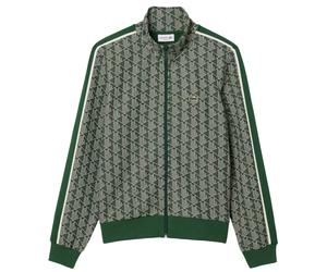 Lacoste Paris Zip-Up Jacquard Track Jacket - Green Size 5 / UK Size L Size 5 / UK Size L