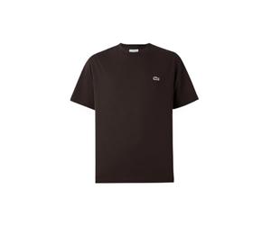 Lacoste Pima Cotton Crew Neck T-Shirt, Dark Brown (UK, Alpha, XL, Regular, Regular, Dark Brown)