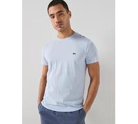 Lacoste Pima Cotton Short Sleeve T-Shirt, Light Blue, Size S, Men Light Blue