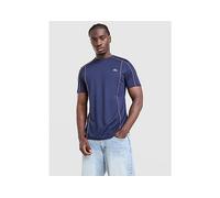 Lacoste Ultra Dry Trim Accent Sport Short Sleeve T-Shirt Blue Orange - L