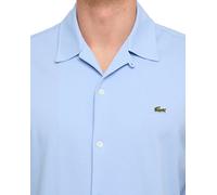 Lacoste Pique Cotton Short Sleeve Shirt Chambray Blue