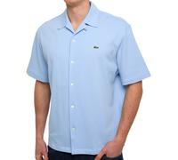 Lacoste Mens Short Sleeve Casual Shirt - Colour: HBA Chambray - Size: 40/M