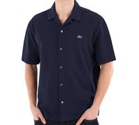 Lacoste Relaxed Fit Short Sleeved Mens Piqué Shirt - Navy Blue 166 - Navy Blue 166 - M