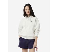 Lacoste Piqué Full Zip Hoodie White Women - 40