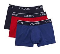 Lacoste Plain Boxers 3 Units Red,Blue S Men