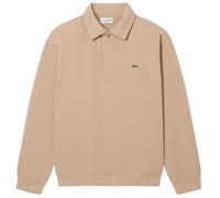 Lacoste Polo Collar Piqué Sweatshirt - Beige XL/6 XL/6