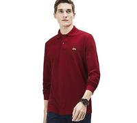 Men's Lacoste Original L.12.12 Mens Long Sleeve Cotton Polo Shirt - Red - Size: 40/Regular