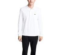 Lacoste Original L.12.12 Long Sleeve Cotton Polo Shirt Size 5 - L White
