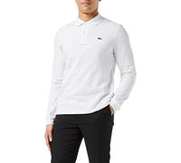Lacoste Original L.12.12 Long Sleeve Cotton Polo Shirt Size 6 - XL White