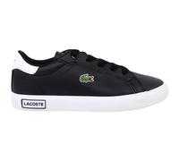 Lacoste Powercourt 0721 1 SUC Lace-Up Black Synthetic Kids Trainers 741SUC001431