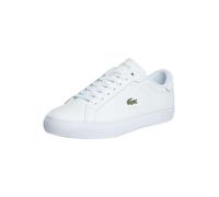 Lacoste Powercourt 125 2 SMA Leather Trainers, White/White - 10 UK