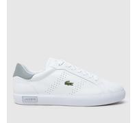 Lacoste Powercourt 2.0 Trainers in White & grey UK 5 (EU 38)