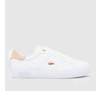 Lacoste Powercourt 2.0 Trainers in White & Pink UK 4 (EU 37)