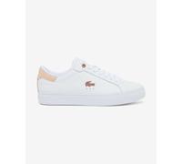 Lacoste Powercourt Leather Shoes Light Pink White Women - 4UK