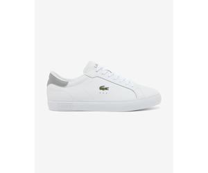 Lacoste Powercourt Leather Shoes White Grey - 42