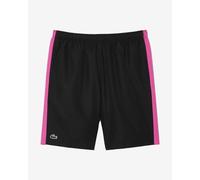 Lacoste Print Branded Shorts Pure Black Pink - S