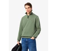 Lacoste Pure Cotton Funnel Neck Half Zip Sweatshirt Green