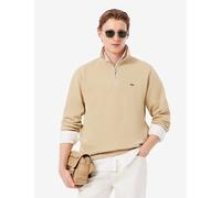 Lacoste Pure Cotton Half Zip Sweatshirt Stone