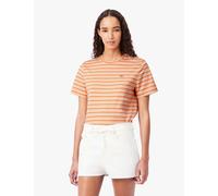 Lacoste Pure Cotton Jersey Striped T-Shirt Brown Mix