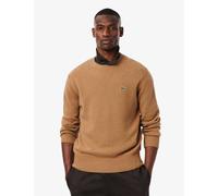 Lacoste Pure Wool Crew Neck Jumper Tan