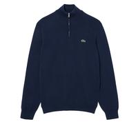Lacoste Quarter Zip Knit Sweater Navy - XXL