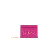 Lacoste quilted leather card holder - Pink OS