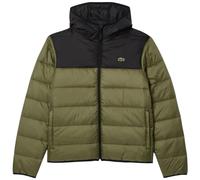 Lacoste Quilted Puffer Jacket Khaki Green/Black-Size S (EU 46) Genuine-RRP £200