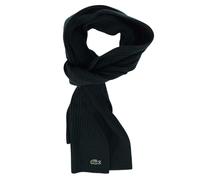 Lacoste Rectangular Wool Ribbed Scarf