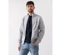 Lacoste Regular Fit Brushed Fleece Mens Zippered Sweatshirt - Silver Chine CCA