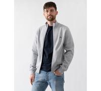 Men's Lacoste Regular Fit Brushed Fleece Zipped Jogger Sweatshirt Size 7 - XXL Grey Chine