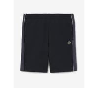 Lacoste Regular Fit Colour-Block Fleece Shorts Black Grey - L