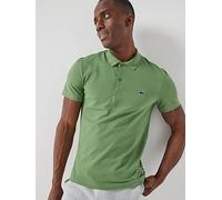 Lacoste Regular Fit Cotton Blend Ottoman Polo Shirt, Green, Size 2Xl, Men Green