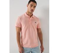 Lacoste Regular Fit Cotton Blend Ottoman Polo Shirt, Pink, Size Xl, Men Pink