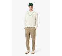Lacoste Regular Fit Cotton Gabardine Chino Pants - Beige - 3 (28-30" Waist) - 3 (28-30" Waist)