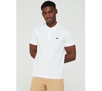 Lacoste Regular Fit Cotton Ottoman Polo Shirt, White, Size M, Men White