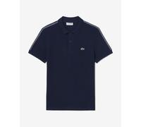 Lacoste Regular Fit Logo Stripe Short Sleeve Polo Shirt Navy Blue - 3XL