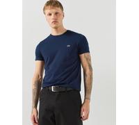 Men's Lacoste Mens Plain Crew T-Shirt (Navy) - Size: 48/Regular