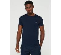 Lacoste Regular Fit Pima Cotton Crew Neck, Navy, Size M, Men Navy