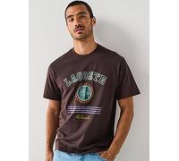 Lacoste Regular Fit Printed Jersey T-shirt, Brown, Size M, Men Brown