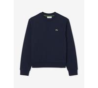 Lacoste Relaxed Fit Fleece Crew Sweatshirt Navy Blue Women - 38