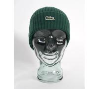 Lacoste Ribbed Wool Beanie Green