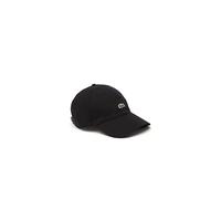 Unisex Lacoste Organic Cotton Twill Cap Size One size Black