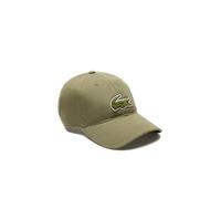 Lacoste RK3186 Khaki Cotton Cap One Size Unisex