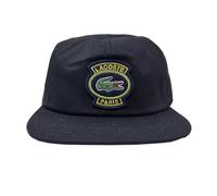 Lacoste RK7589 Noir Vert Cap with Badge to Front One Size Men's Unisex