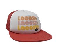 Lacoste RK7886 Unisex One Size Blanc/Sierra Cap with mesh Back
