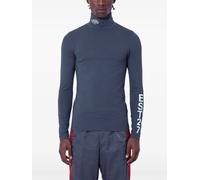 Lacoste runway high neck printed stretch T-shirt - Grey S-M-L