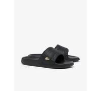 Lacoste Serve Hybrid Monogram Slides - Black/Gold 1V7 - Black/Gold 1V7 - UK8 EU42 US9