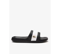 Lacoste Serve Leather Slip On Pool Sliders Black Mix