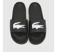 Lacoste Serve Slide Sandals in Black & White UK 9 (EU 43)