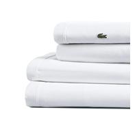 Lacoste Sheet Set, White, Twin
